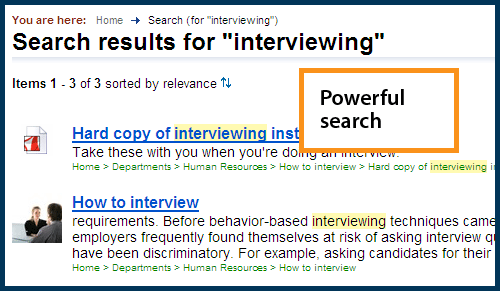 Search in ThoughtFarmer