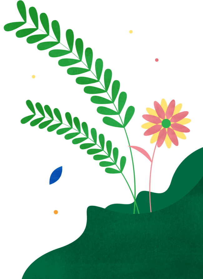 Flower and Leaves
