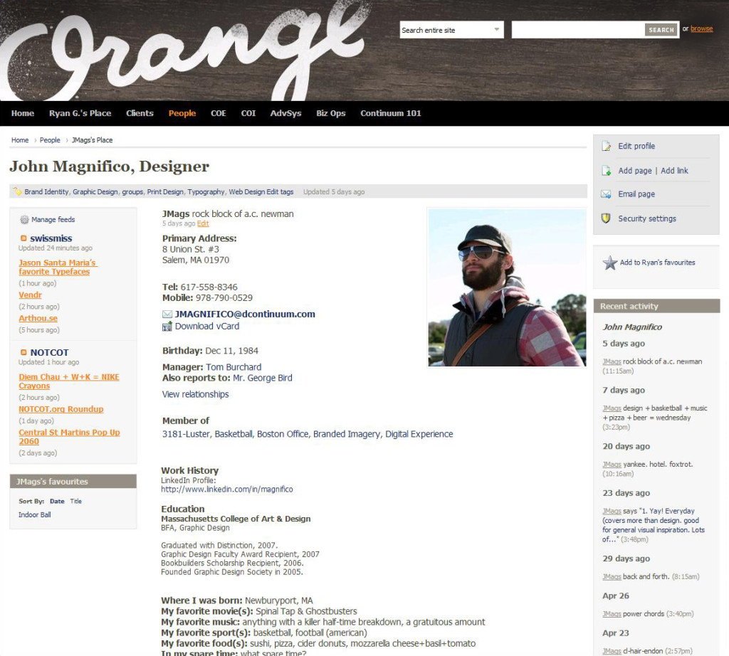 Continuum uses ThoughtFarmer Intranet for Employee Directory