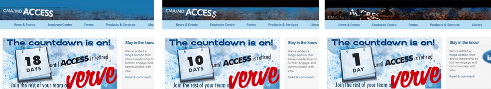 intranet countdown clock