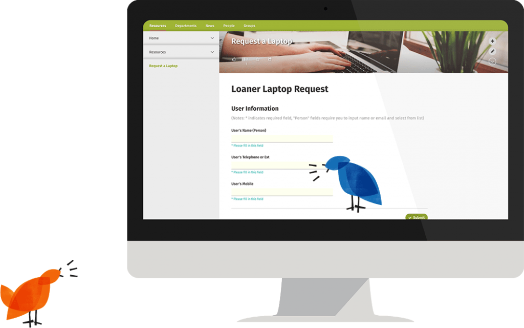 Employee request forms
