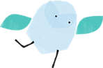 Happy bird icon
