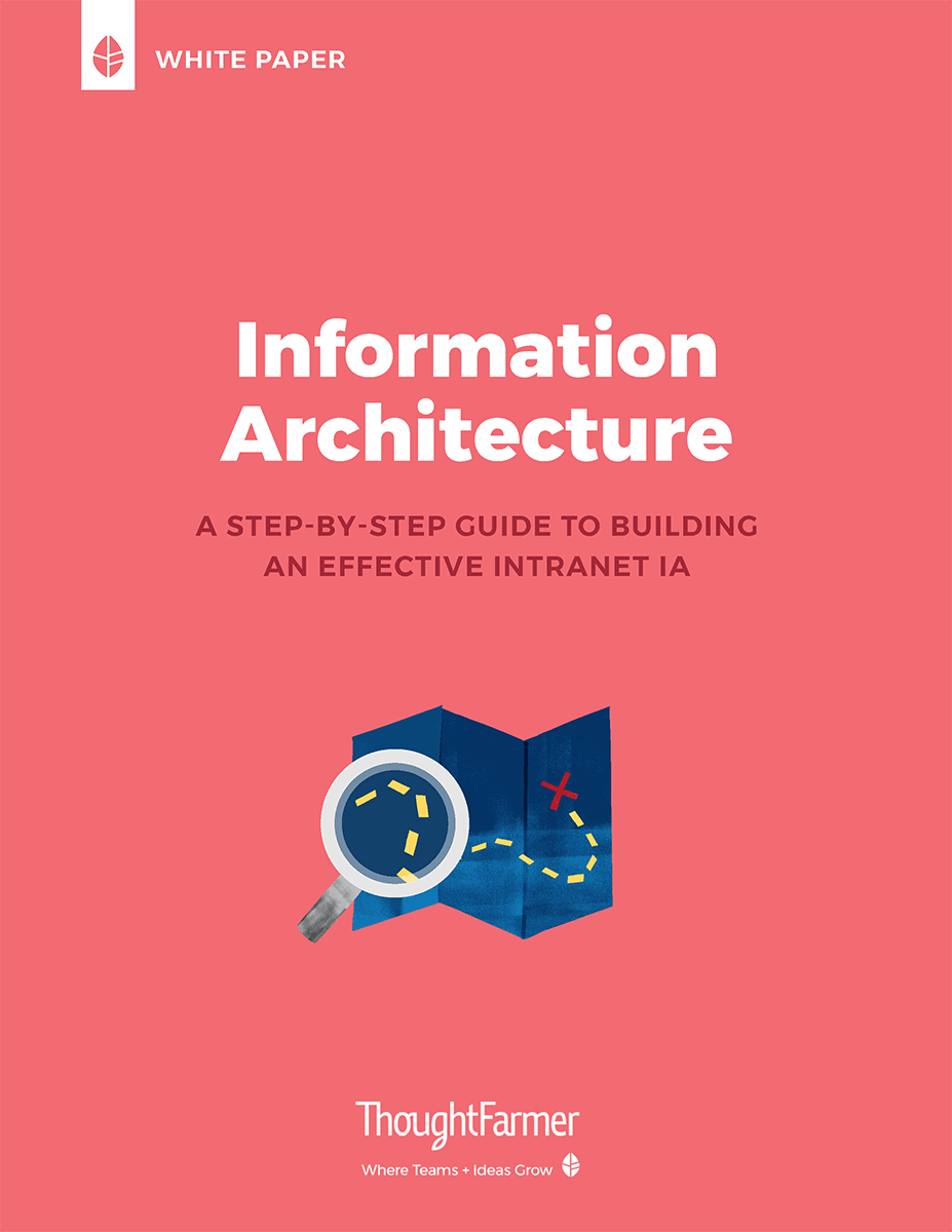 Intranet Information Architecture White Paper, cover