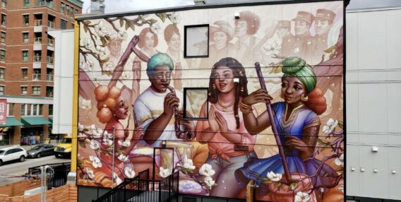 Artwork by Ejiwa "Edge" Ebenebe, artofoedge.com. Mural is located at 258 Union St, Vancouver, BC. Photo courtesy of unodigital.com 