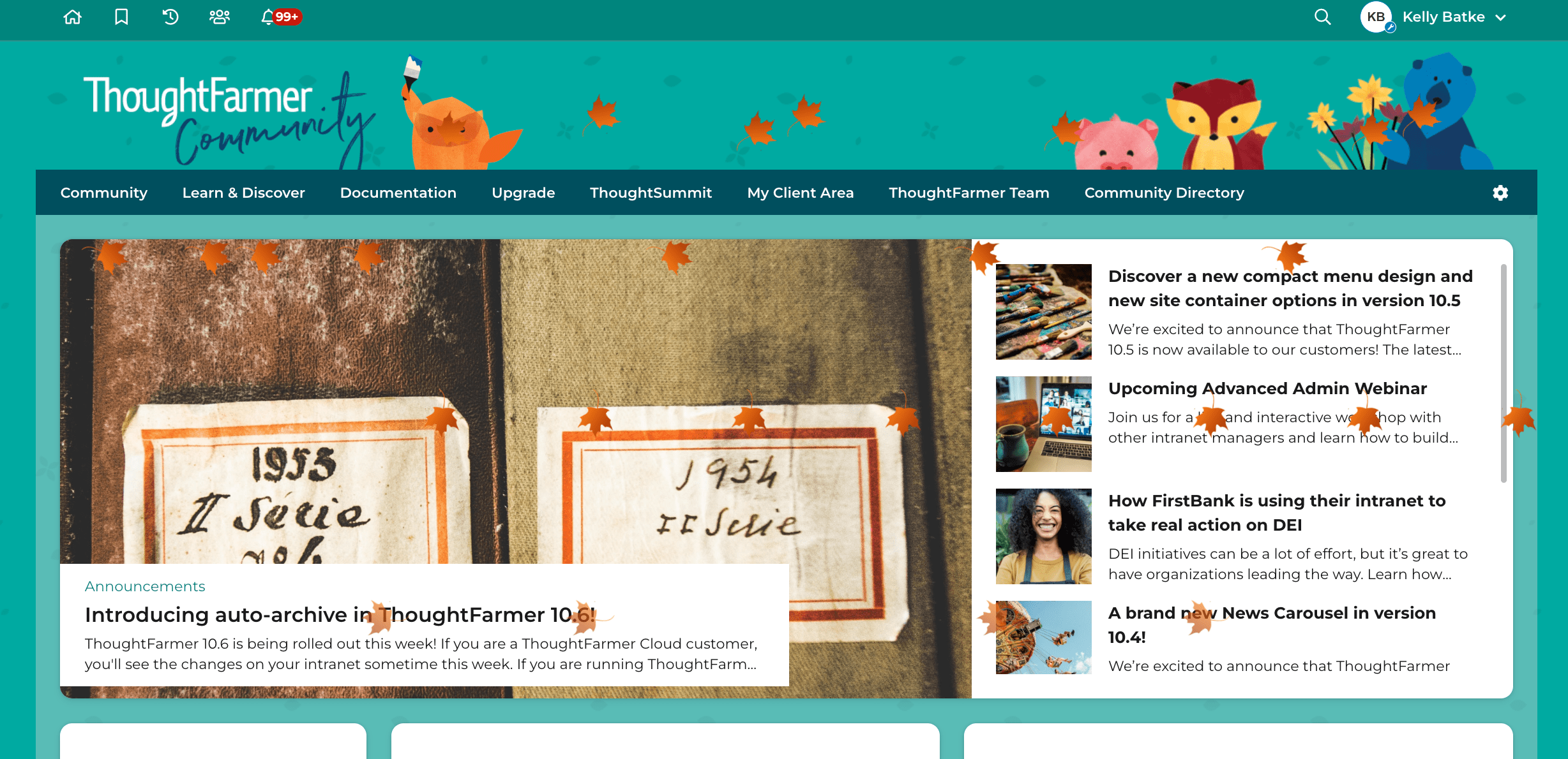 “Fall” in love with seasonal intranet themes
