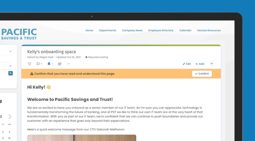 ThoughtFarmer Blog Onboarding Reading