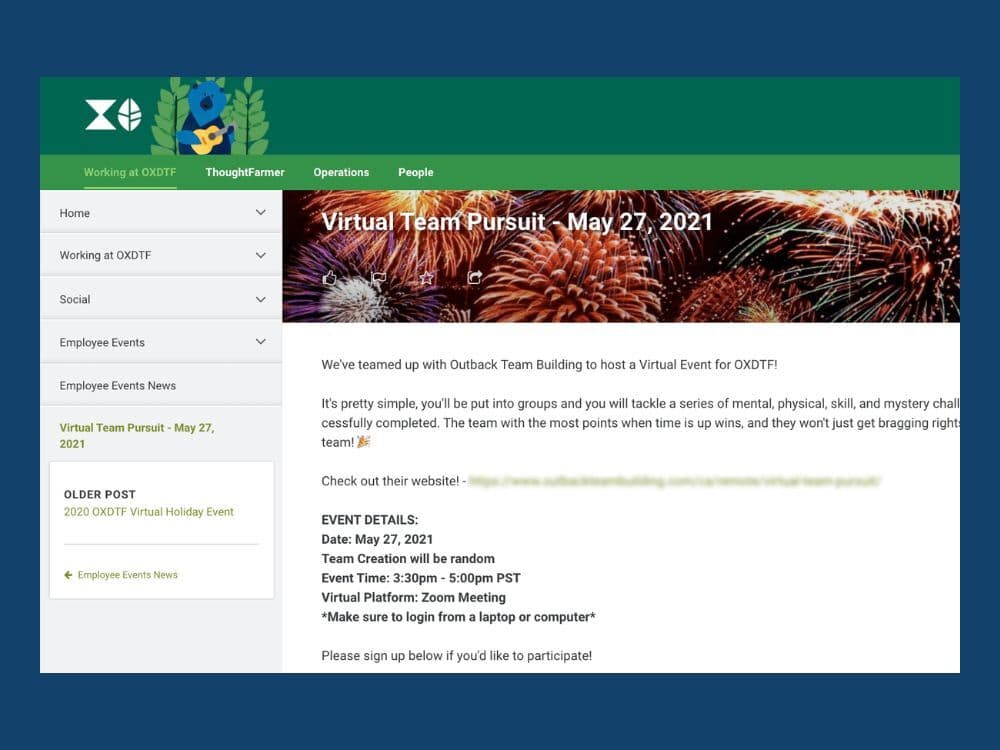 30 Intranet Content Ideas Virtual Team Event