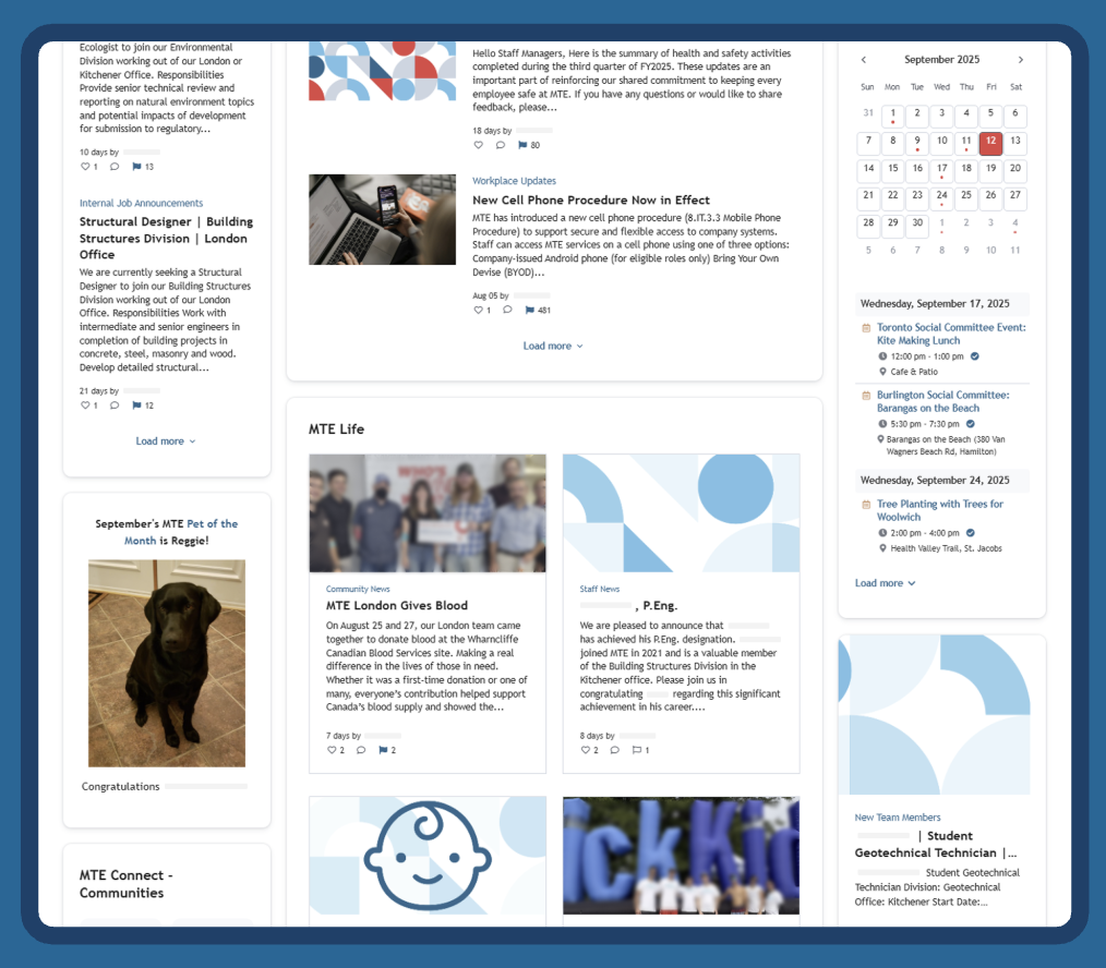 MTE intranet culture